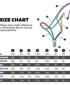 4 Knots Rope Halter with Lead Purple 13 6 22