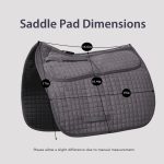 Harrison Howard Dressage Saddle Pad Adjustable with 4 Pockets and Foam Inserts with Differentiated Thickness Horse Riding Pad DR - Image 9