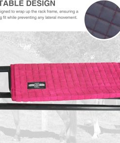 Alternative view of Harrison Howard Wall Mount Saddle Rack Suede Saver Adds Protection to Underside of Saddle Prevents Bar Indentations Secure Saddle Use with Saddle Rack, Saddle Saver Only Magenta