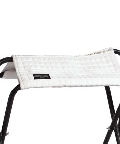 Harrison Howard Saddle Stand Suede Saver Adds Protection to Underside of Saddle Prevents Bar Indentations Secure Saddle Use with Saddle Rack, Saddle Saver Only White
