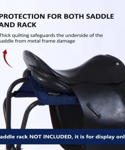 Alternative view of Harrison Howard Saddle Stand Suede Saver Adds Protection to Underside of Saddle Prevents Bar Indentations Secure Saddle Use with Saddle Rack, Saddle Saver Only Navy