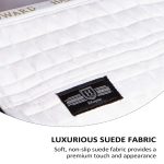 Harrison Howard Saddle Stand Suede Saver Adds Protection to Underside of Saddle Prevents Bar Indentations Secure Saddle Use with Saddle Rack, Saddle Saver Only White - Image 4