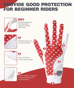 Alternative view of Harrison Howard Kids Horse Riding Gloves HG07