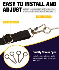 Alternative view of Harrison Howard Horse Stall Guard with Adjustable Straps Printing