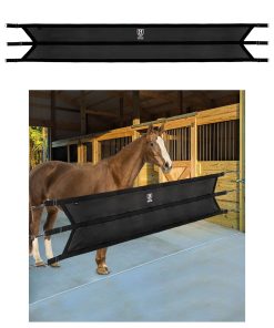 Harrison Howard Adjustable Straps Aisle Stall Guard for Horses